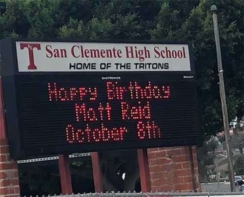 Happy Birthday School marquee 