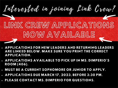 graphic for link crew application