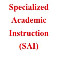 Specialized Academic Instruction
