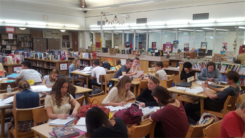 Students in Library